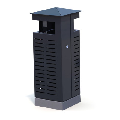 HAGS Waste Bin Nora Without Ashtray Standard - Freestanding (Colour: Black)