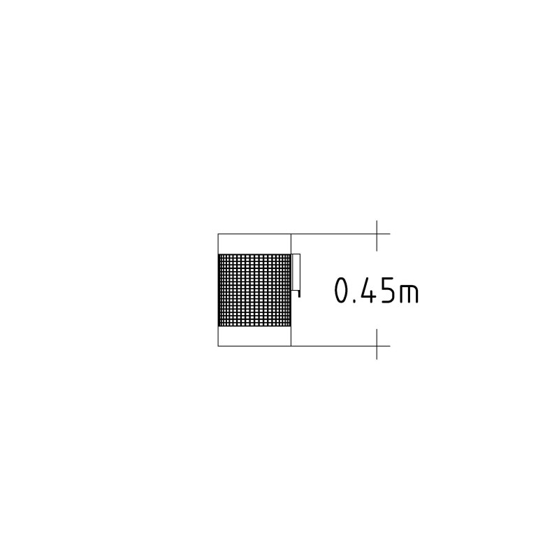 HAGS waste bin Oxel 25 L standard - post mounting (colour: galvanized)