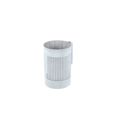 HAGS waste bin Oxel 25 L standard - post mounting (colour: galvanized)