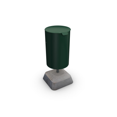HAGS Waste Bin Poppel 25 L Standard - Freestanding (Colour: Green)