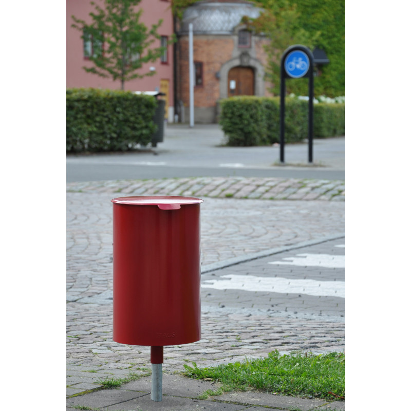 HAGS Waste Bin Poppel 25 L Standard - Freestanding (Colour: Black)