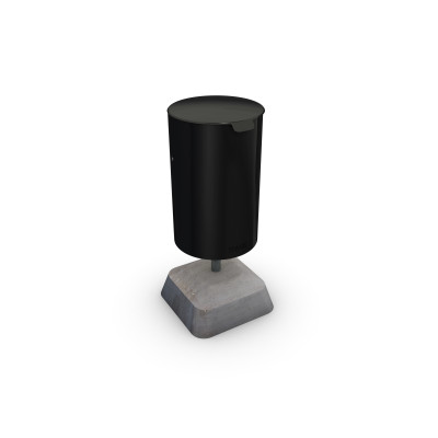 HAGS Waste Bin Poppel 25 L Standard - Freestanding (Colour: Black)