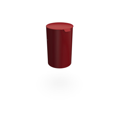 HAGS waste bin Poppel 25 L standard - wall and post attachment (color: red)