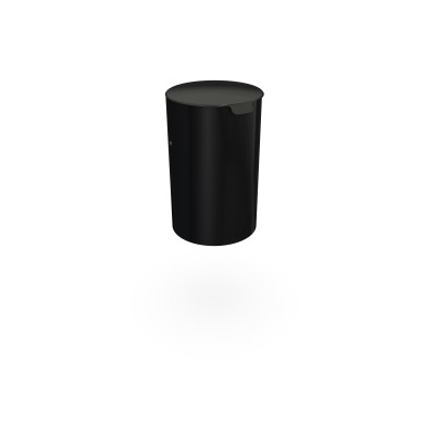 HAGS Waste Bin Poppel 25 L Standard - Wall and Post Mounting (Colour: Black)