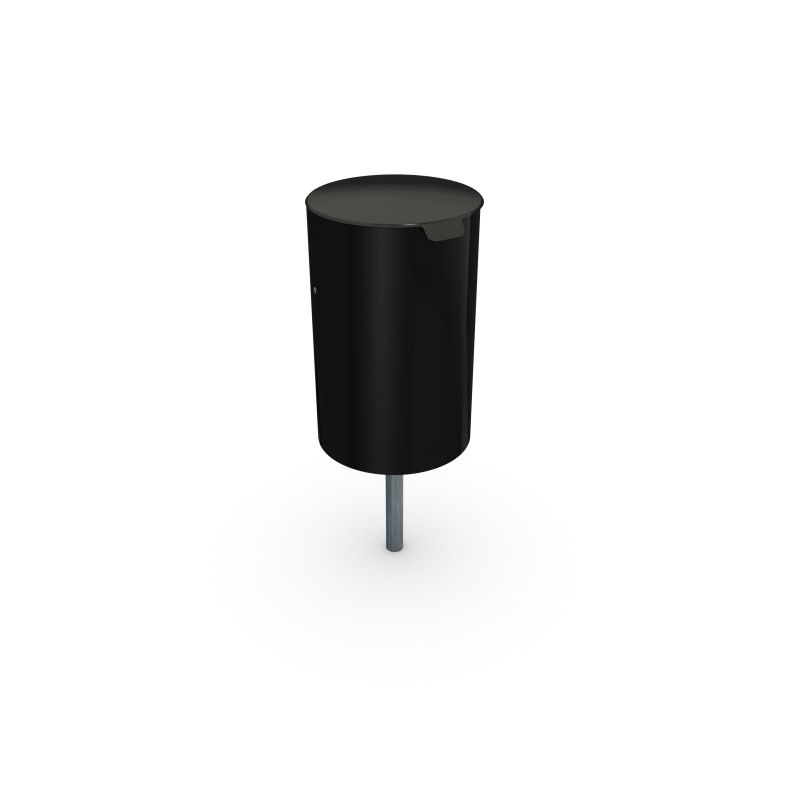 HAGS Poppel 25 L Standard Waste Bin - For Concreting (Colour: Black)