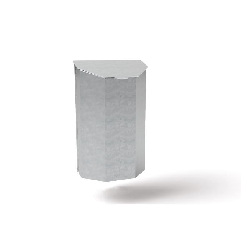 HAGS Rosen 40 L Waste Bin Wall and Post Mounting Standard (Color: Galvanized) (8049776)