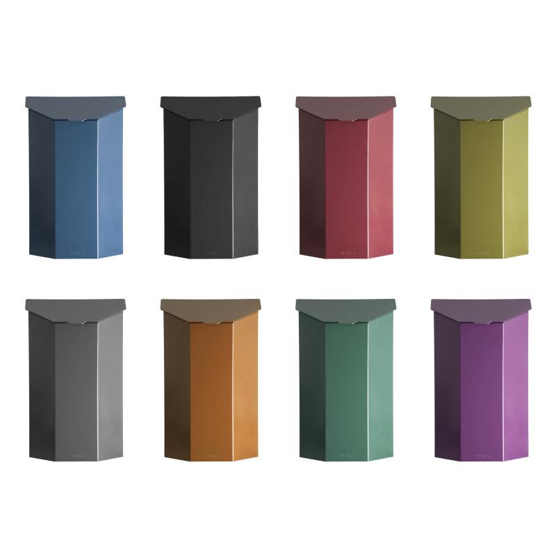 HAGS Rosen 40 L Waste Bin Wall and Post Mounting Standard (Color: Galvanized) (8049776)
