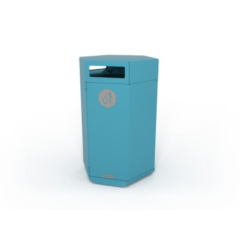 HAGS Rosenlund Standard Waste Bin 180 Liter (Color: Blue) (8080297)