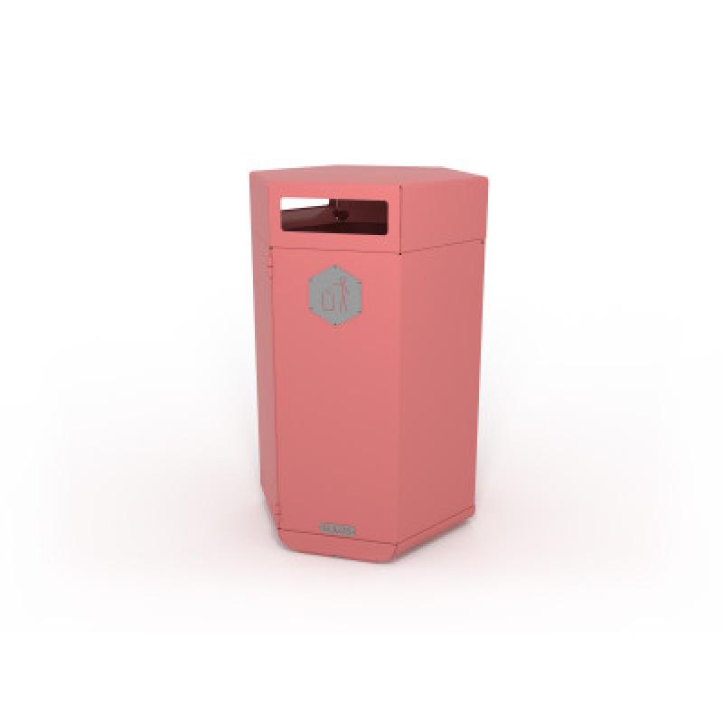 HAGS Rosenlund Standard Waste Bin 180 Liter (Color: Red) (8080295)