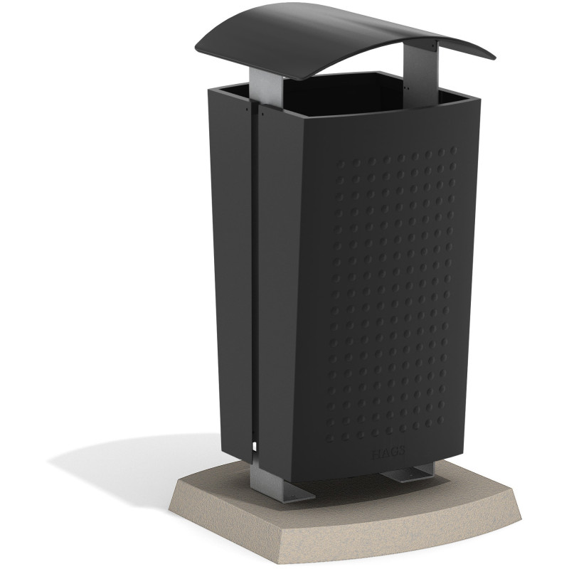 HAGS Waste Bin Sergel 140 L Standard - Freestanding (Colour: Black)