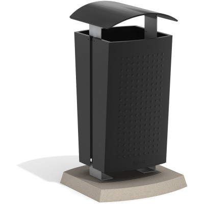 HAGS Waste Bin Sergel 140 L Standard - Freestanding (Colour: Black)