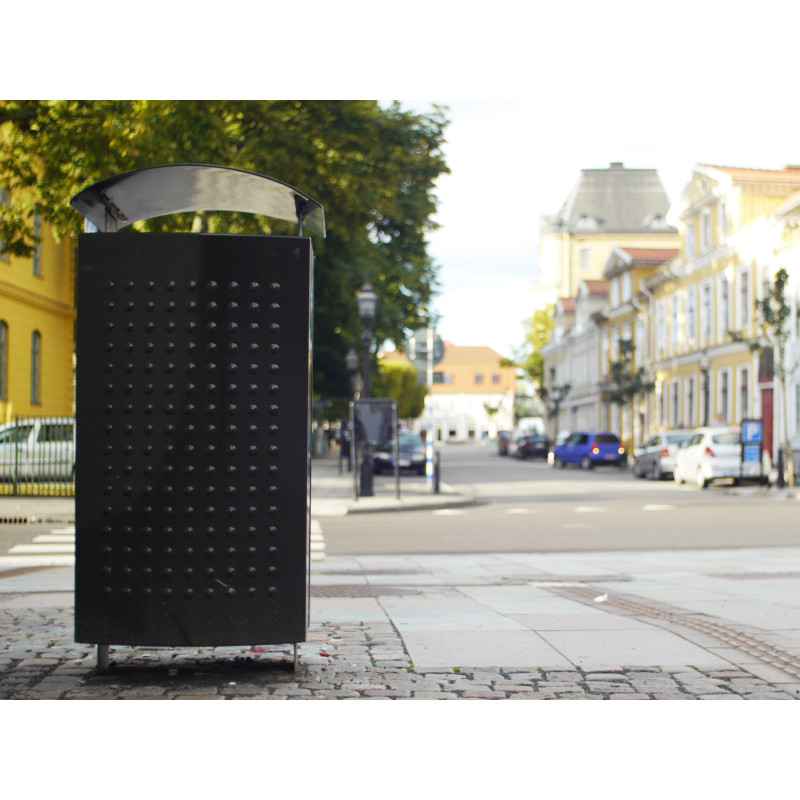 HAGS Waste Bin Sergel 140 L Standard - Freestanding (Colour: Galvanized)