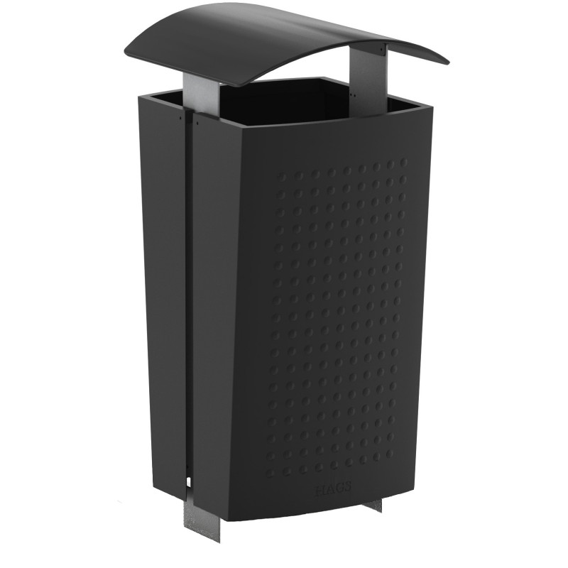 HAGS Waste Bin Sergel 140 L Standard - For Burying (Colour: Black)