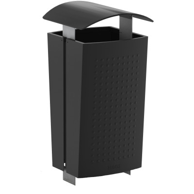 HAGS Waste Bin Sergel 140 L Standard - For Burying (Colour: Black)