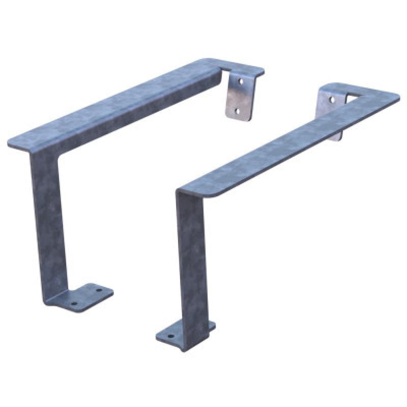 HAGS Armrest for Ekeby, Brahe and Stjerneborg Park Benches Standard 2 pieces (Color: Galvanized) (8037716)