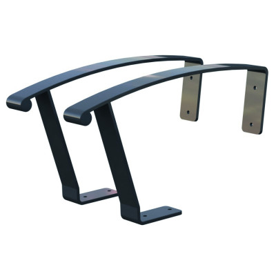 HAGS Armrest Park Bench Sofiero Pack of 2 Standard (Colour: Black)