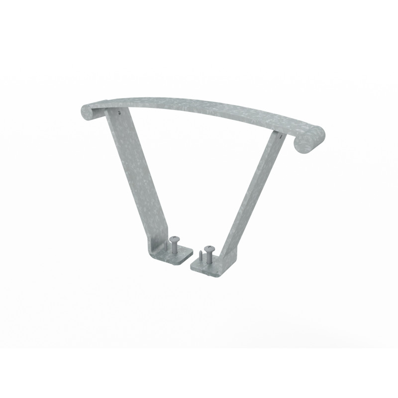 HAGS Armrest Park Bench Sofiero Set of 2 Standard (Colour: Galvanized)