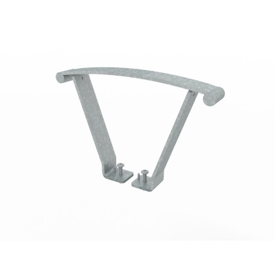 HAGS Armrest Park Bench Sofiero Set of 2 Standard (Colour: Galvanized)