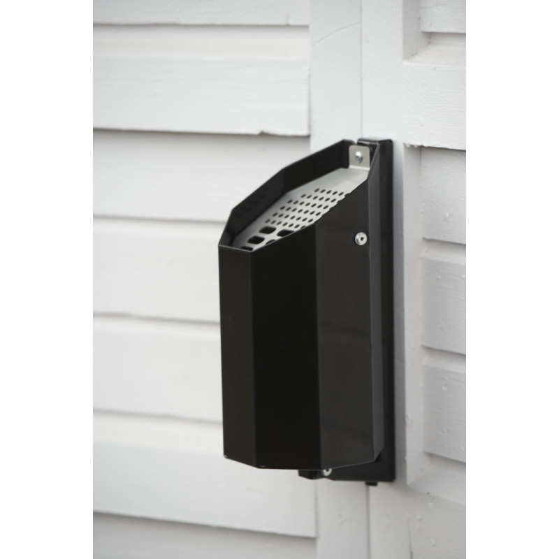HAGS Ashtray Asken Without Hood Standard - Wall Mount (Colour: Black)