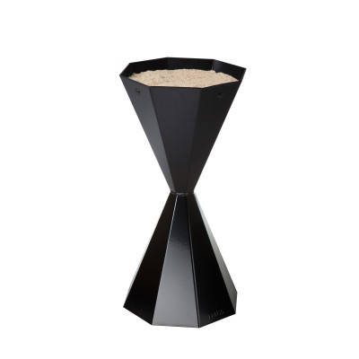 HAGS Ashtray Smalviva Without Grid Standard - Freestanding (Colour: Black)