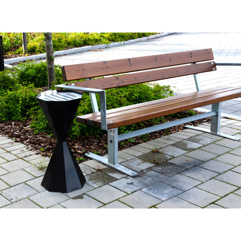 HAGS Ashtray Smalviva Standard - Freestanding (Colour: Black)