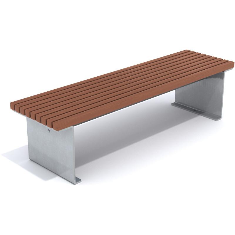 HAGS Birka Hardwood Standard Bench Front view