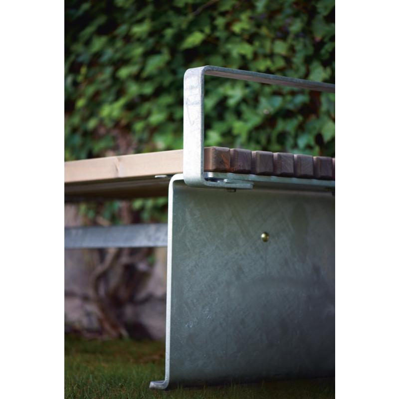 HAGS Birka Standard Bench (Color: Silver Grey/Galvanized) (8037083)