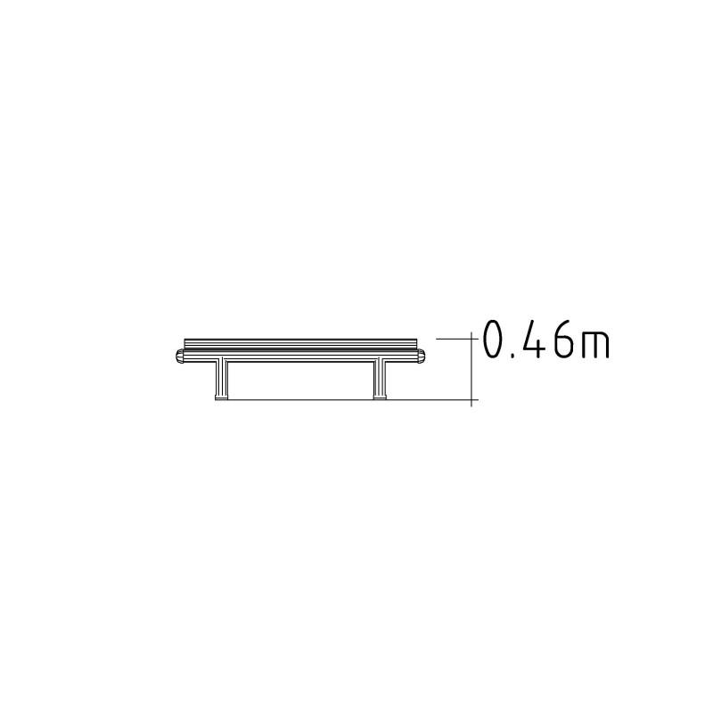 HAGS City Form Standard Bench (Color: Brown/Black) (8037187)