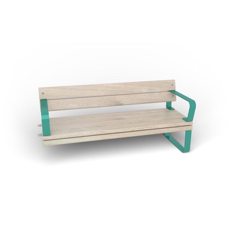 HAGS Rosenlund Standard Modular Bench 2 Sides with Armrests and Backrest (Color: Green) (8080165)