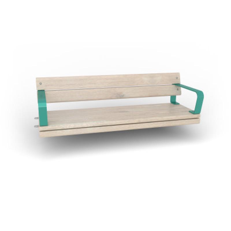 HAGS Rosenlund Standard Modular Bench 2 Sides with Armrests and Backrest (Color: Green) (8080212)
