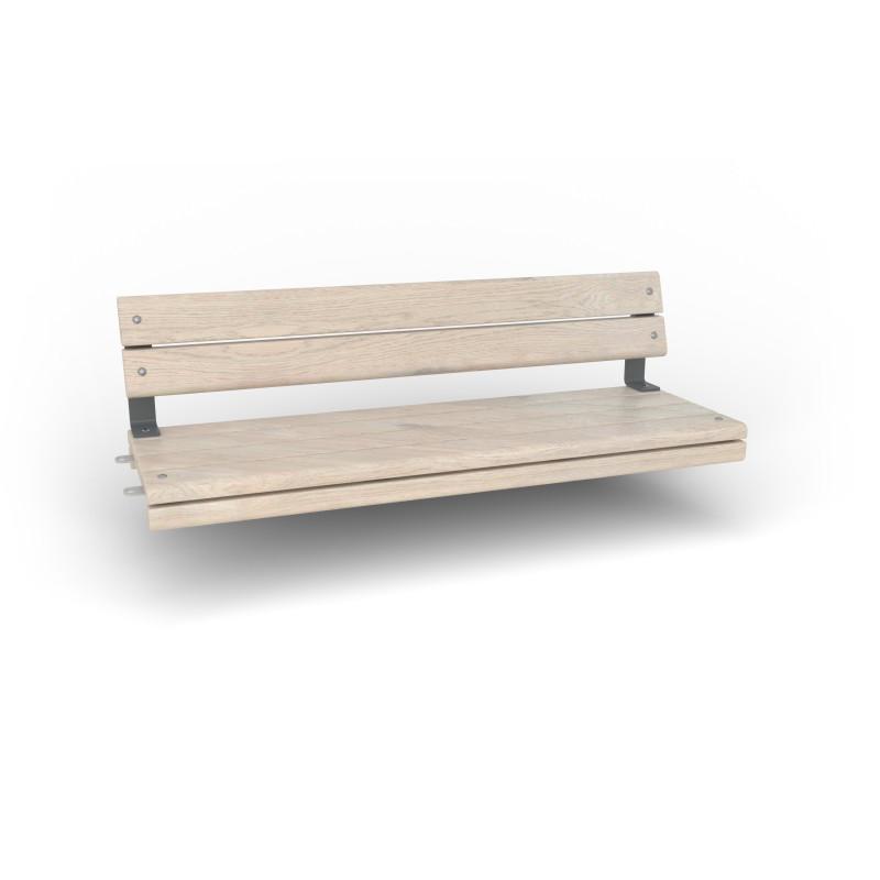 HAGS Rosenlund Standard Modular Bench 2 Sides with Backrest (Color: Grey) (8080203)