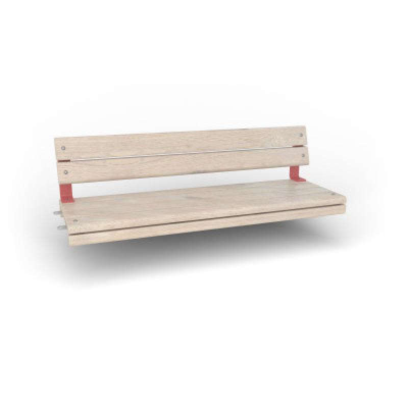 HAGS Rosenlund Standard Modular Bench 2 Sides with Backrest (Color: Red) (8080199)