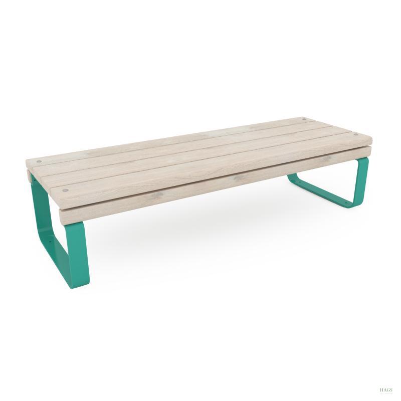 HAGS Rosenlund Standard Park Bench (Color: Green / Material: Wood) (8076977)