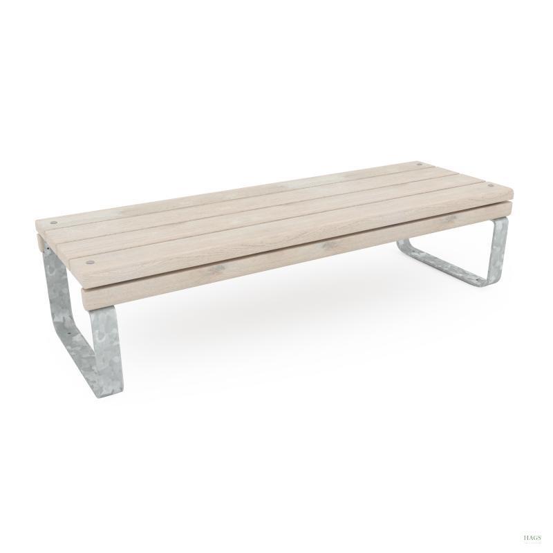 HAGS Rosenlund Standard Park Bench (Color: Galvanized / Material: Wood) (8076814)