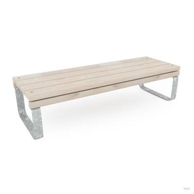 HAGS Rosenlund Standard Park Bench (Color: Galvanized / Material: Wood) (8076814)