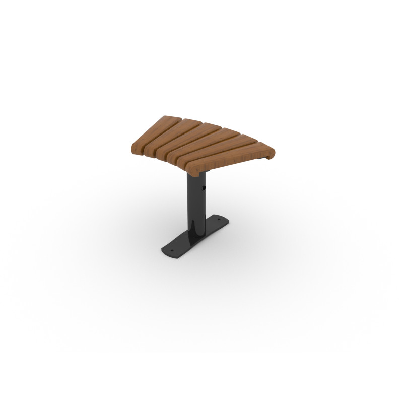 HAGS Bench Sofiero Smart 45° Standard - Freestanding (Colour: Dark Brown/Black)