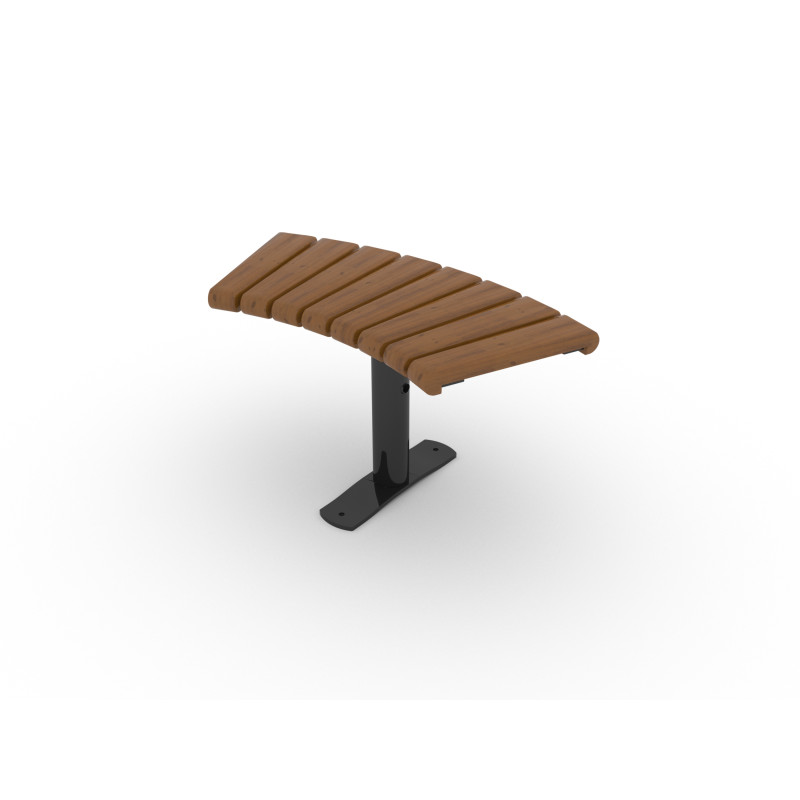HAGS Bench Sofiero Smart 45° Standard - Freestanding (Colour: Dark Brown/Black)
