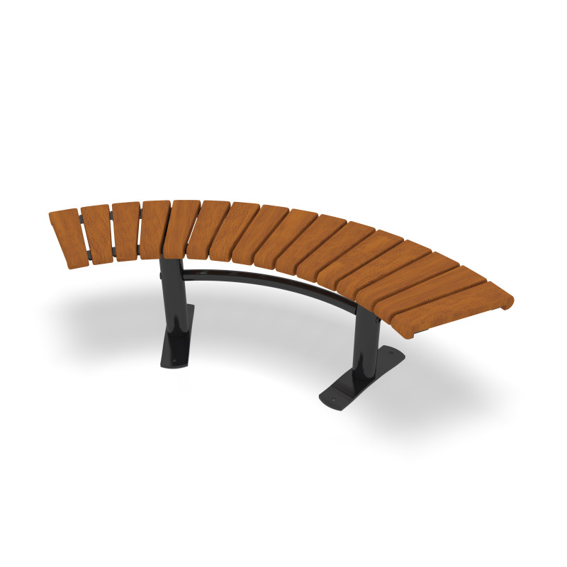 HAGS Bench Sofiero Smart 90° Hardwood Standard - Freestanding (Colour: Black)