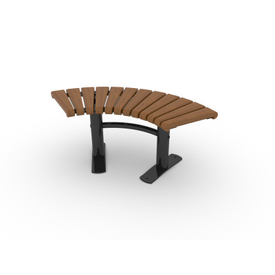 HAGS Bench Sofiero Smart 90° Standard - Freestanding (Colour: Dark Brown/Black)