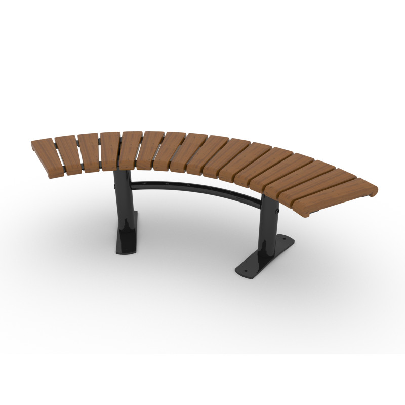 HAGS Bench Sofiero Smart 90° Standard - Freestanding (Colour: Dark Brown/Black)