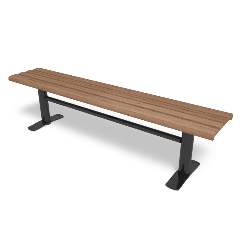 HAGS Bench Sofiero Thermo Standard - Freestanding (Colour: Black) Front view