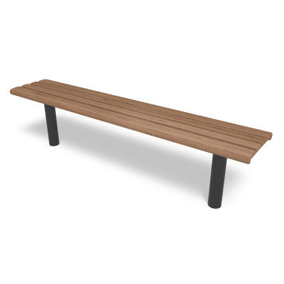 HAGS Bench Sofiero Thermo Standard - for setting in concrete (color: black)