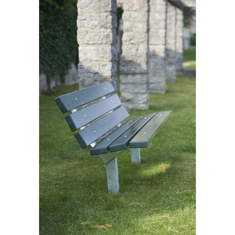 HAGS Bench Standard - For setting in concrete (color: green/galvanized) (8012671)