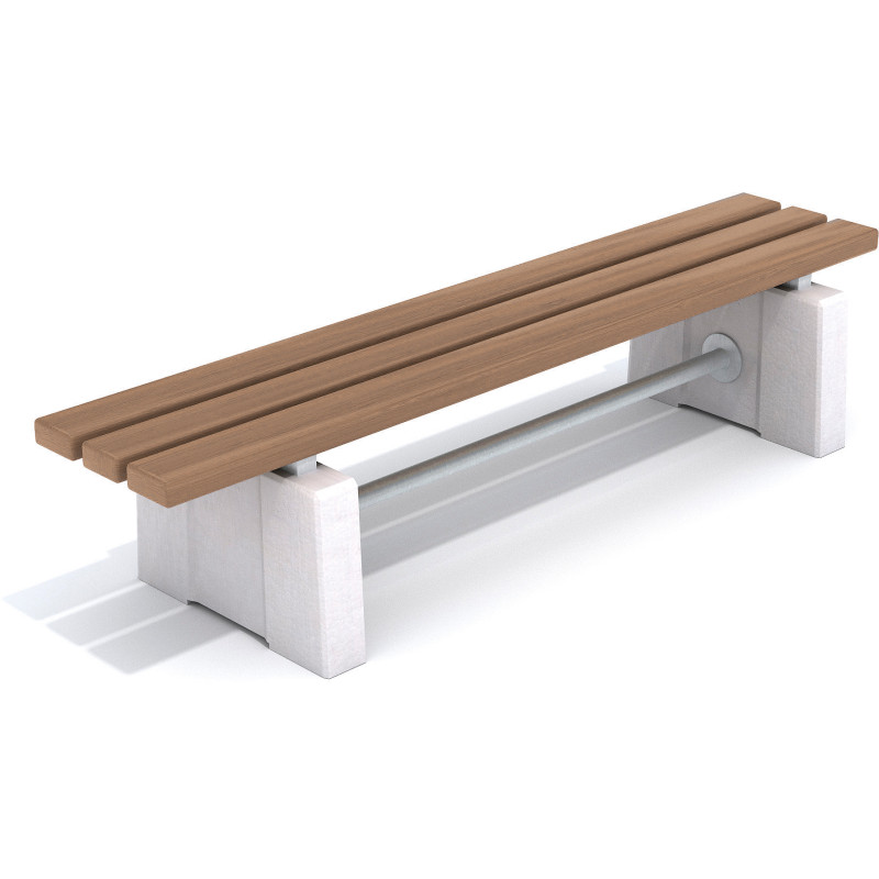 HAGS Bench Stjerneborg Standard - Freestanding (Colour: Dark Brown) Front view