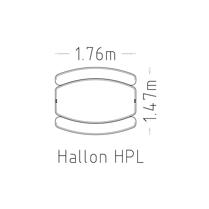 HAGS Hallon Picnic Table HPL Standard (Color: Beige/Galvanized) (8104195)