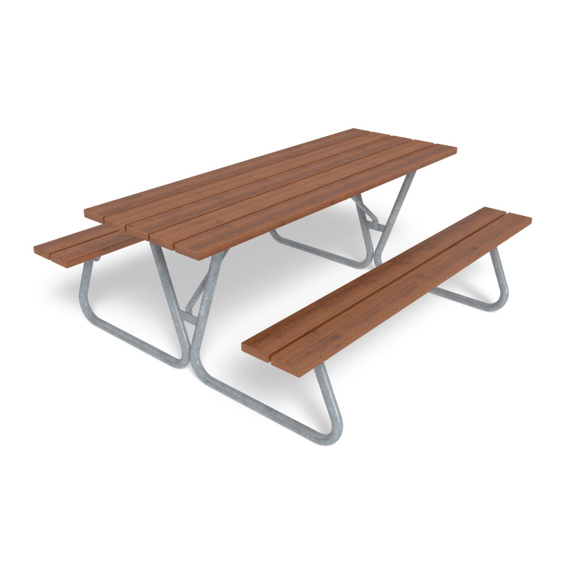 HAGS bench-table combination Linnea Standard - freestanding Front view