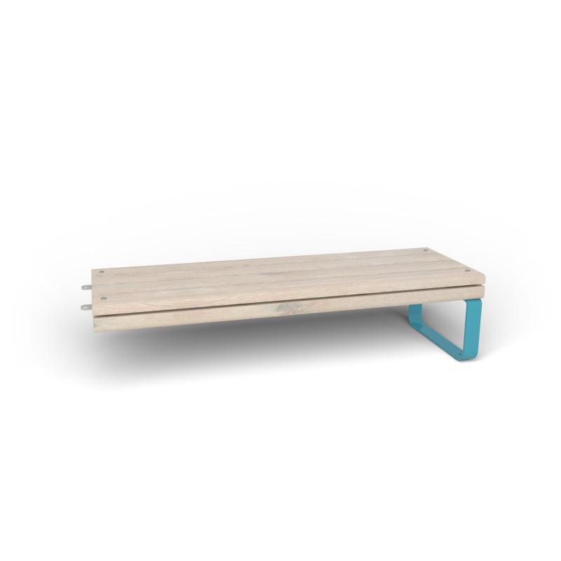 HAGS Rosenlund Standard Modular Bench Module 1 Side (Color: Blue) (8080113)