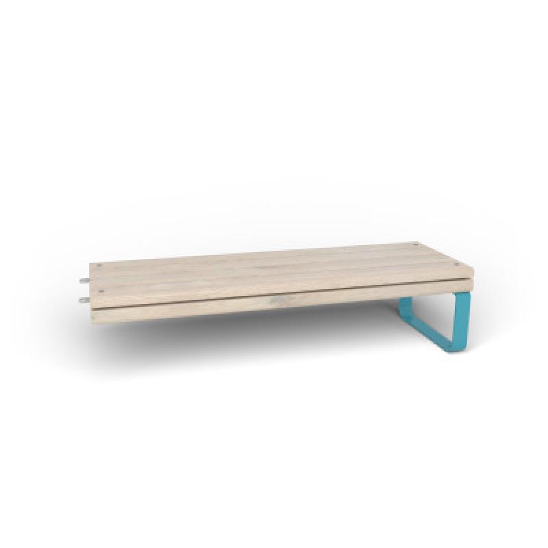 HAGS Rosenlund Standard Modular Bench Module 1 Side (Color: Blue) (8080113)