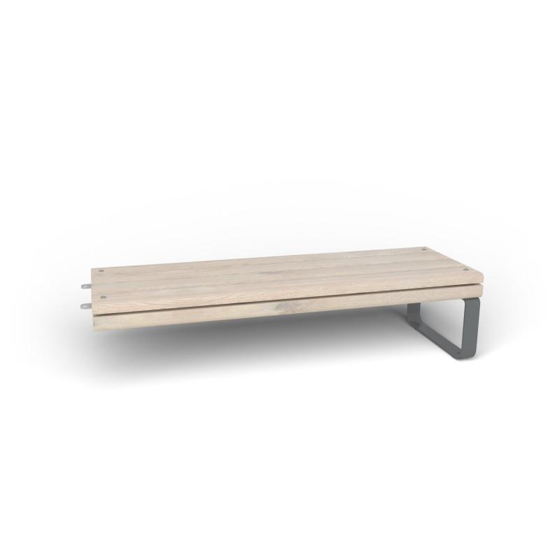 HAGS Rosenlund Standard Modular Bench Module 1 Side (Color: Grey) (8080114)