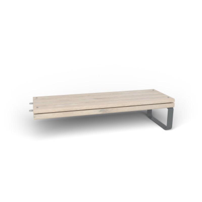 HAGS Rosenlund Standard Modular Bench Module 1 Side (Color: Grey) (8080114)